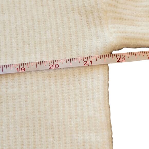 LOFT cream collared sweater jeweled  buttons size M NWT - Picture 8 of 9